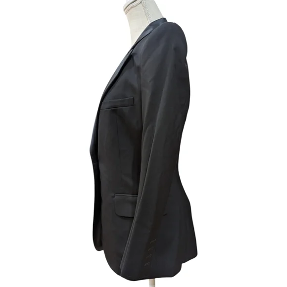 Balmain Paris Women's EU 40 US 8 Elegant Black Tuxedo Blazer with Satin Lapel - Picture 5 of 11